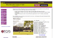 Desktop Screenshot of blackheathcc.co.uk
